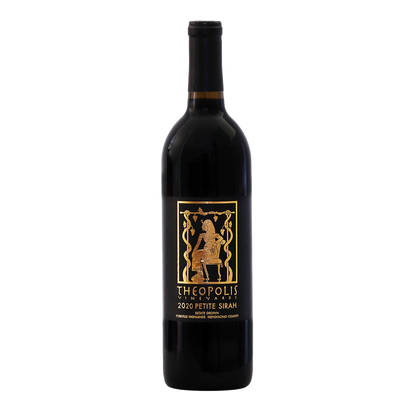 Bottle of 2020 Petite Sirah Wine