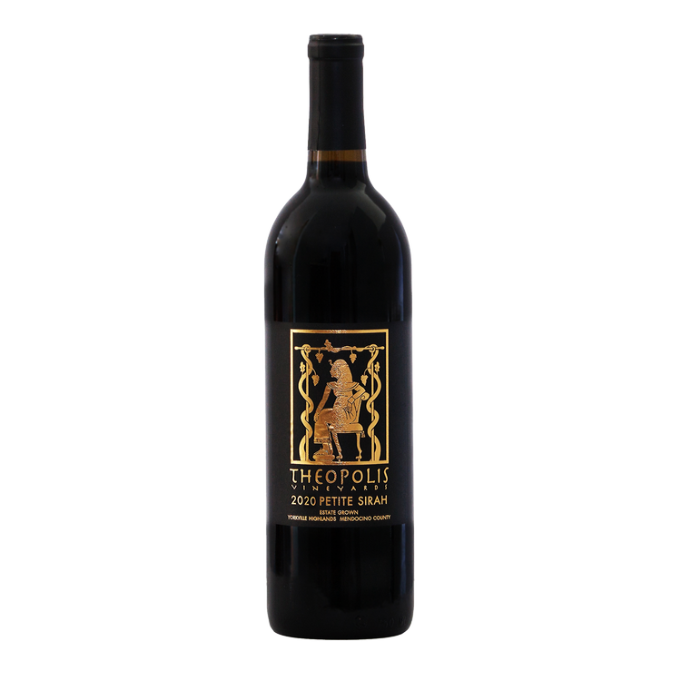 Bottle of 2020 Petite Sirah Wine